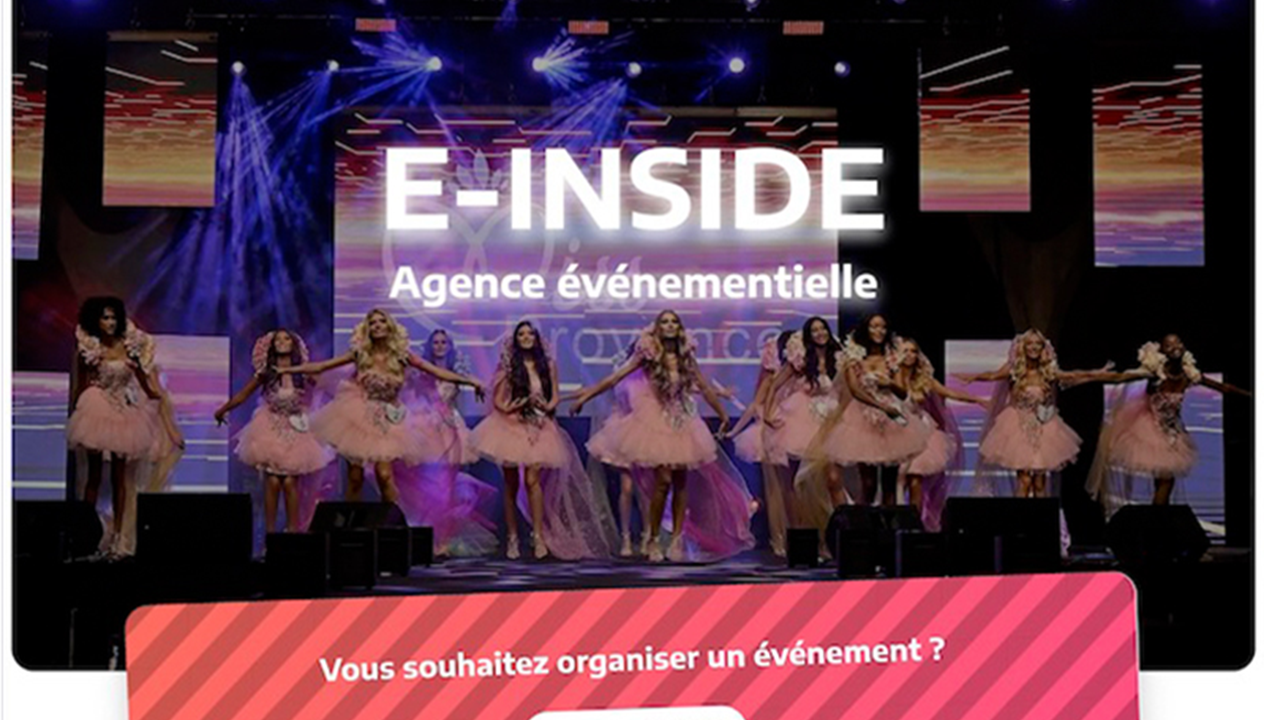 Page d’accueil du site E-inside