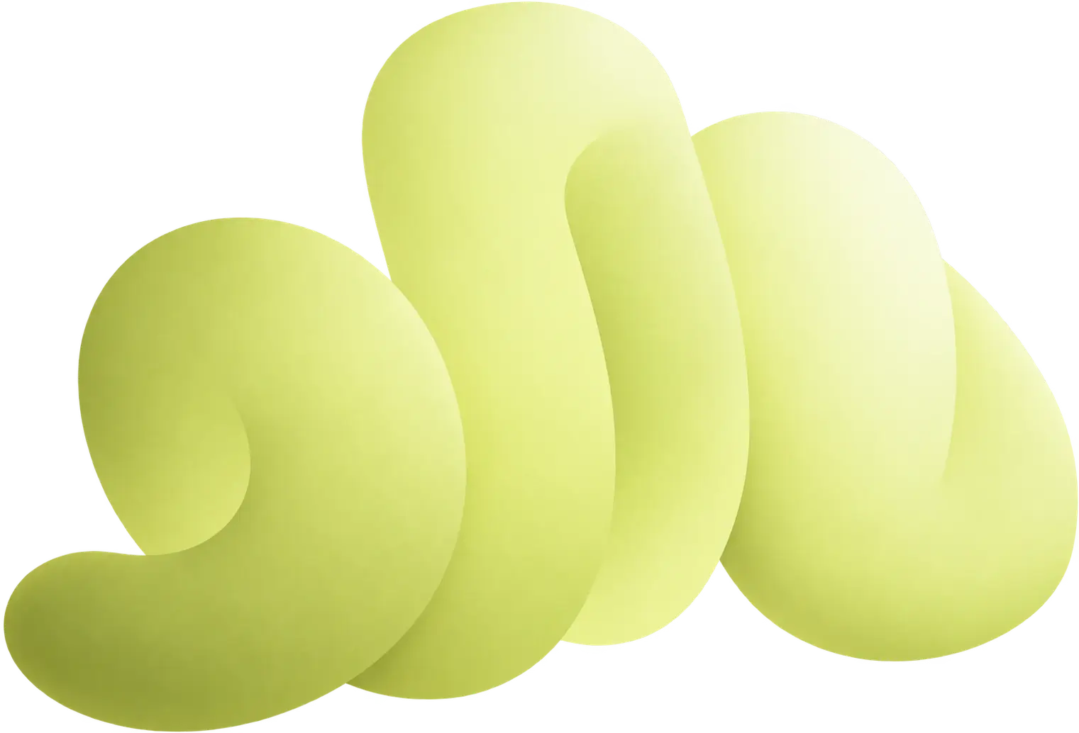 Zeste Up — forme abstraite verte. Élément d’ambiance utilisé en décoration sur le site Zeste Up.